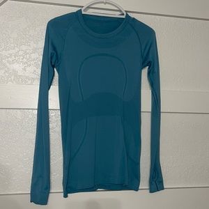 teal/ blue lulu long sleeve
